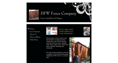 Desktop Screenshot of dfwfenceco.com