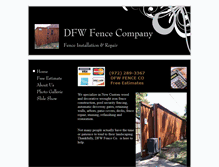 Tablet Screenshot of dfwfenceco.com